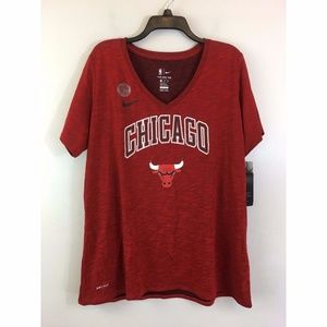 Women's Nike Chicago Bulls T-Shirt XXL Red/Black